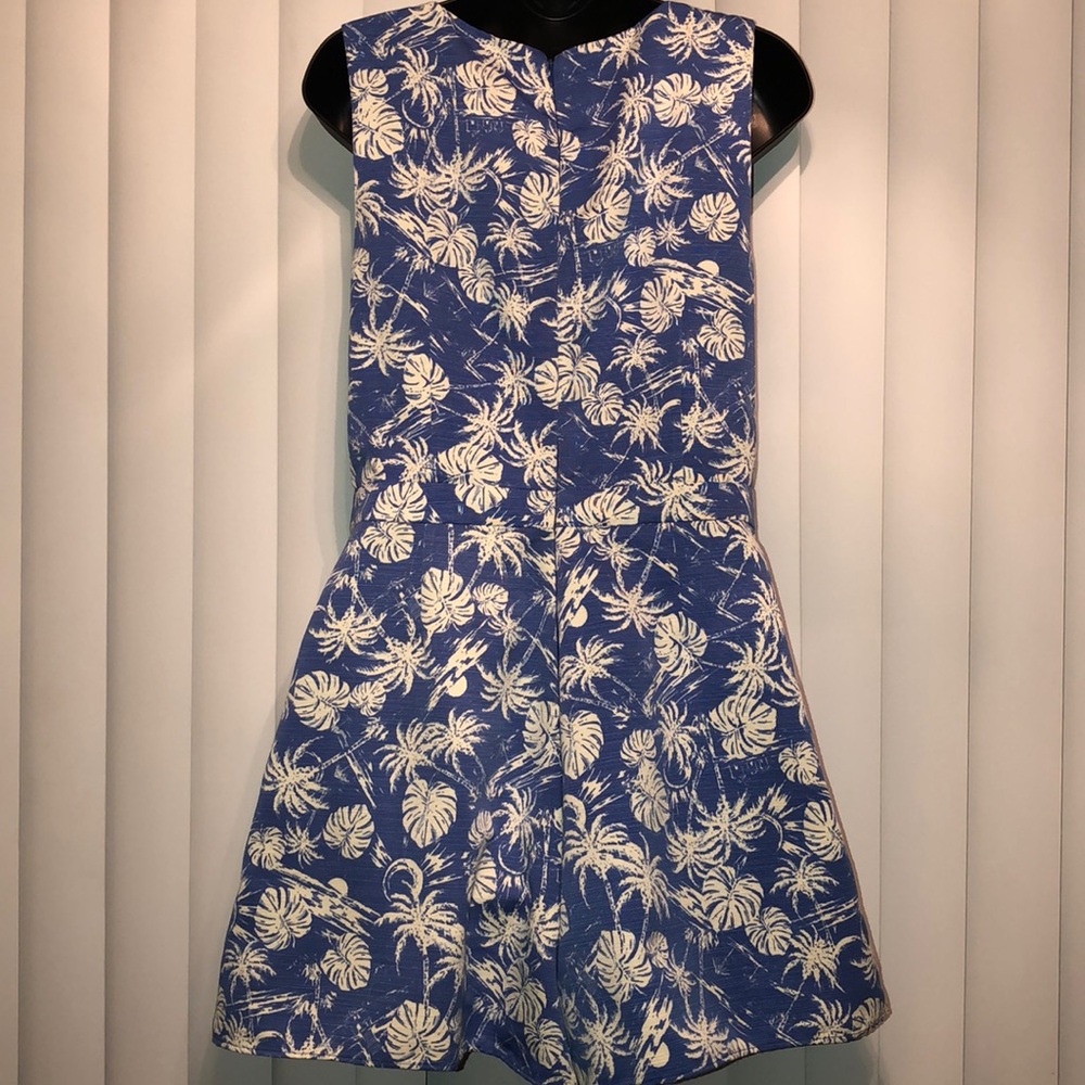 💠Baby blue💠and white linen skort romper - Picture 6 of 7